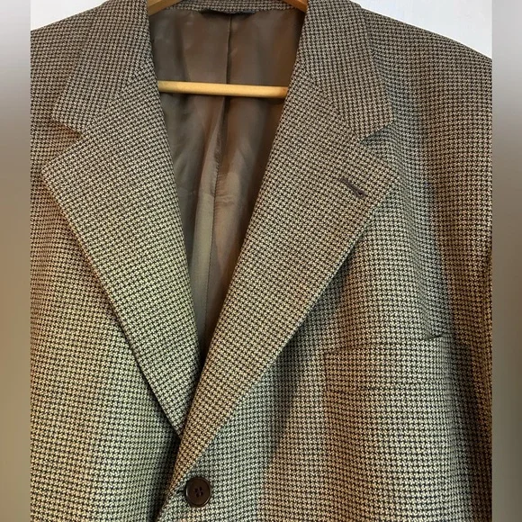 Zanella Men's Blazer in Brown and Black Check, BIG & TALL Sports Coat - Picture 2 of 12